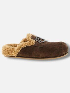 René Caovilla Women's Brown Morgana Sabots Shoe Size 37.5
